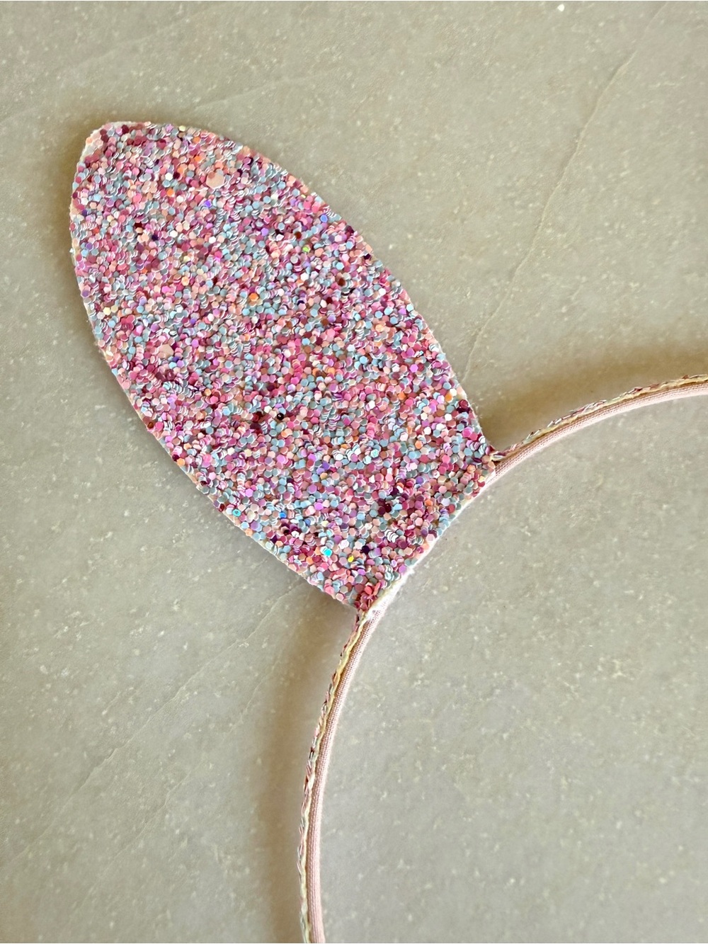 J.Crew Crewcuts Girls Glitter Bunny Ear Headband Pink Easter OS – 2 available - Picture 4 of 6